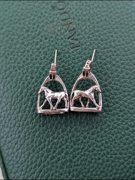 Jewelry - ✨ Equestrian Stirrup & Horse Drop Earrings ✨